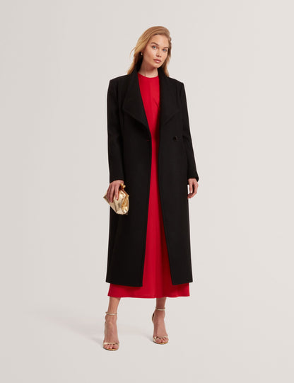 Ted Baker Mindee Wool Rich Hourglass Longline Wrap Coat Women's