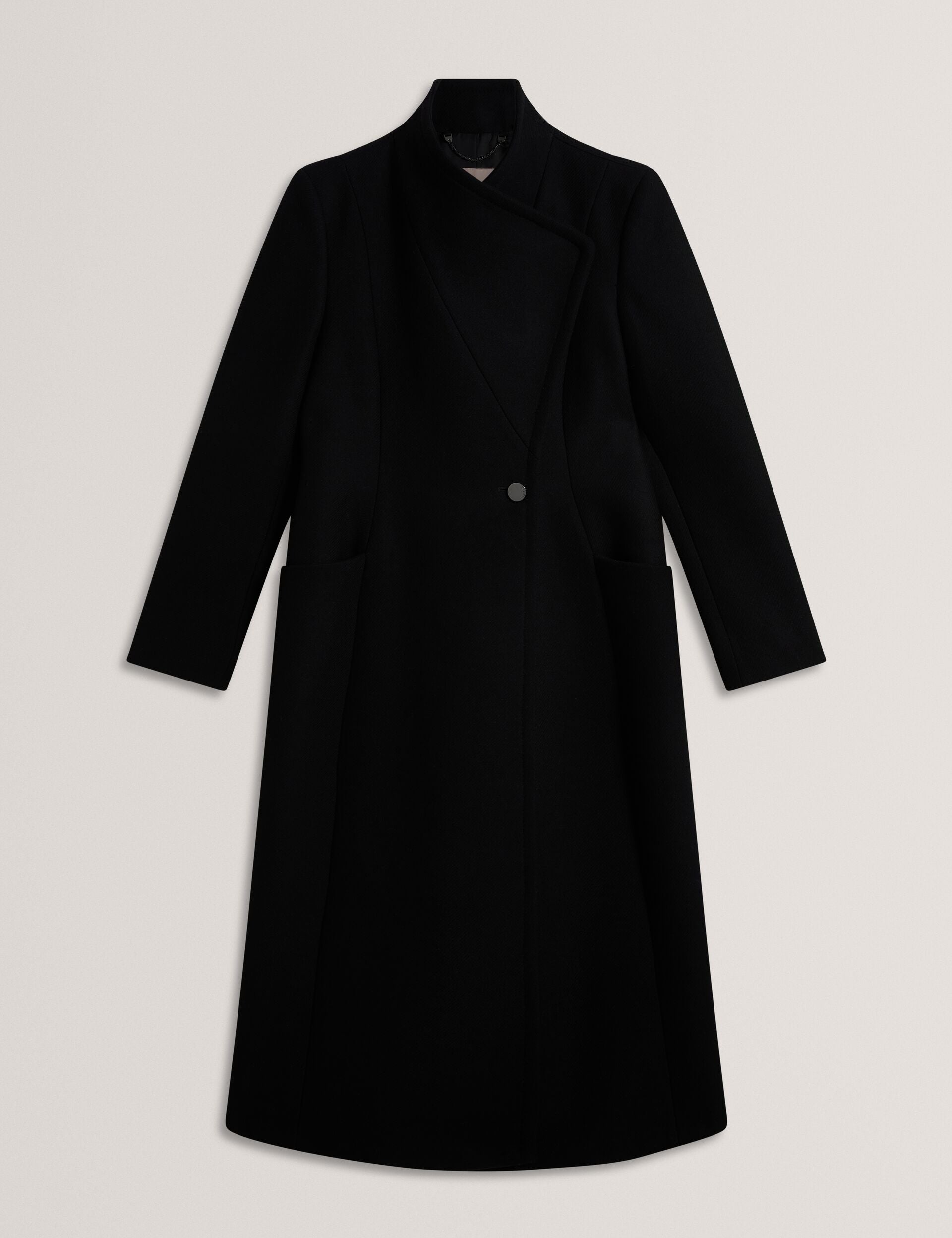 Ted Baker Mindee Wool Rich Hourglass Longline Wrap Coat Women's