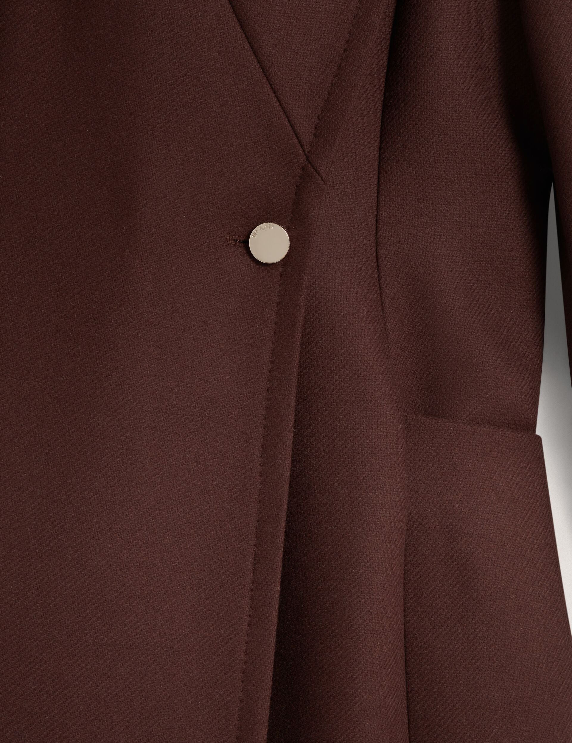 Ted Baker Mindee Wool Rich Hourglass Longline Wrap Coat Women's