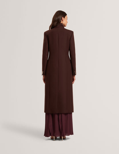 Ted Baker Mindee Wool Rich Hourglass Longline Wrap Coat Women's