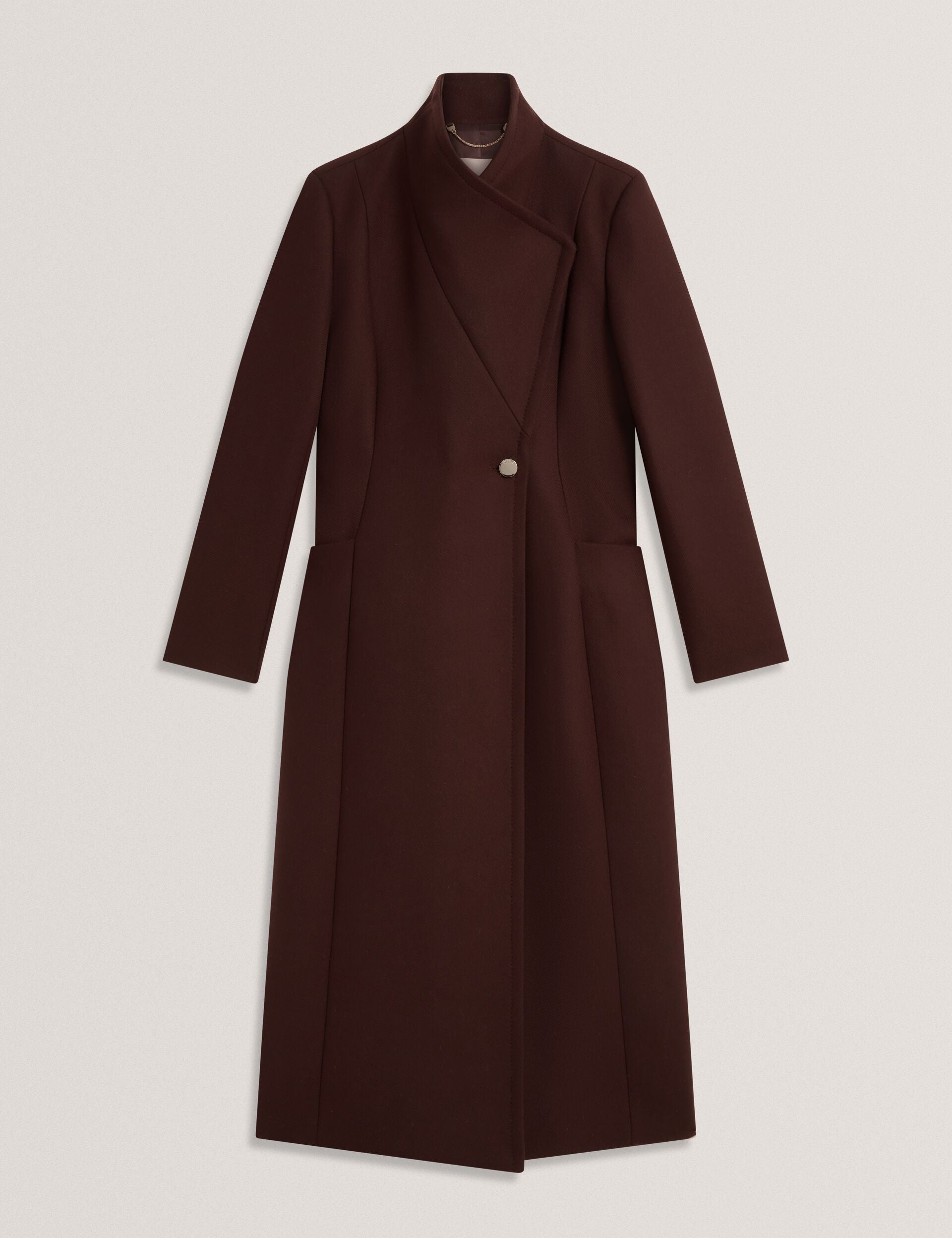 Ted Baker Mindee Wool Rich Hourglass Longline Wrap Coat Women's