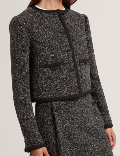 Ted Baker Ekaa Boucle Tailored Cropped Boxy Jacket Women's
