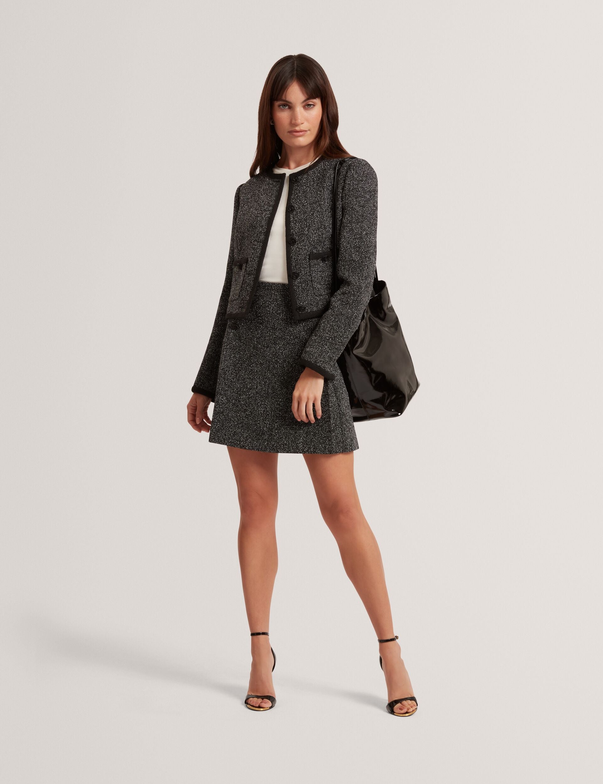 Ted Baker Ekaas Boucle Aline Tailored Mini Skirt Women's