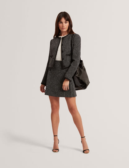 Ted Baker Ekaas Boucle Aline Tailored Mini Skirt Women's