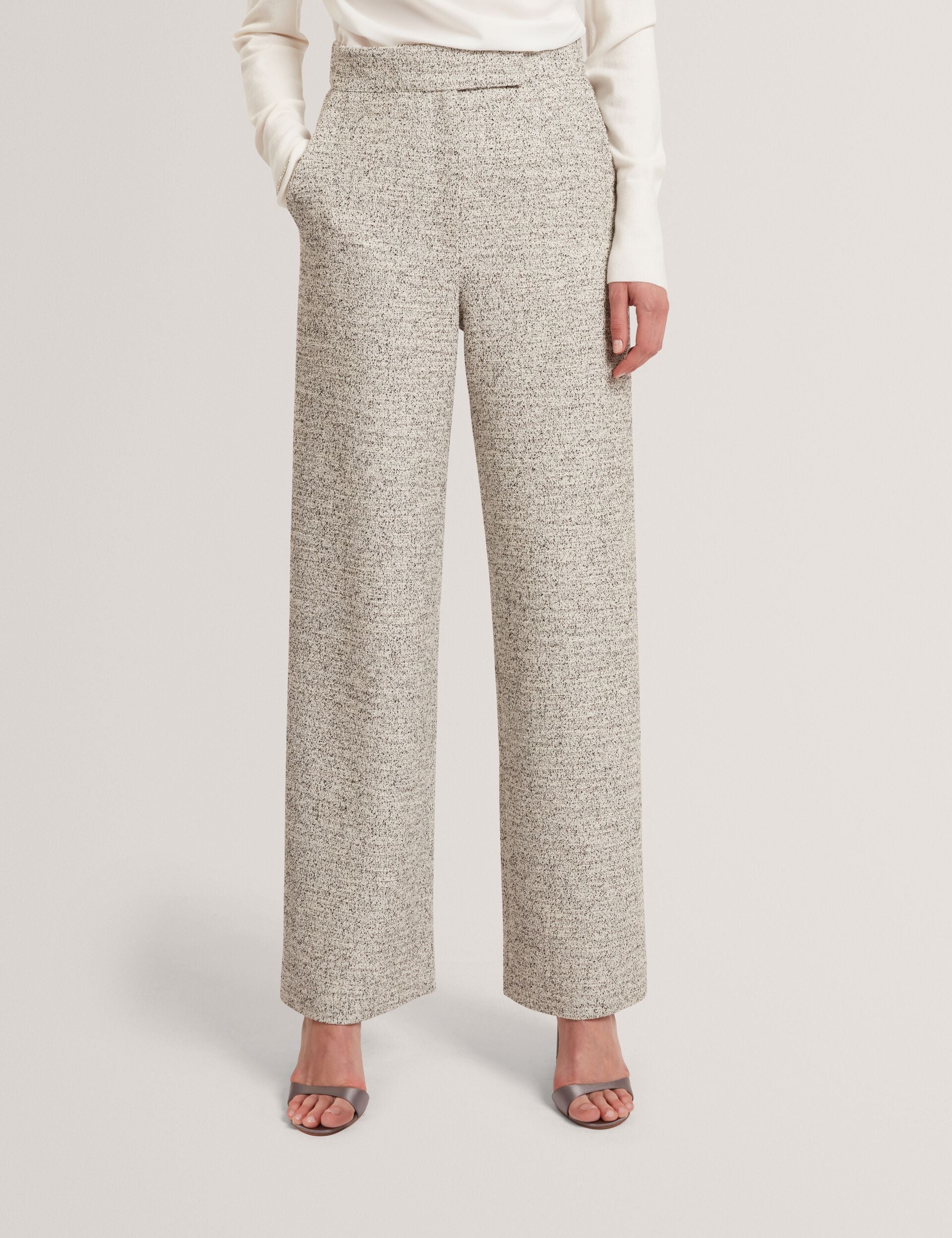Ted Baker Ekaat Boucle Tailored Wide Leg Trousers Women's