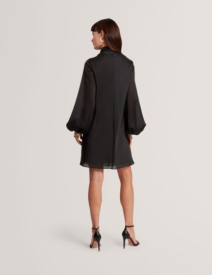 Ted Baker Molma Nouveau Print Tie Neck Long Sleeve Mini Dress Women's