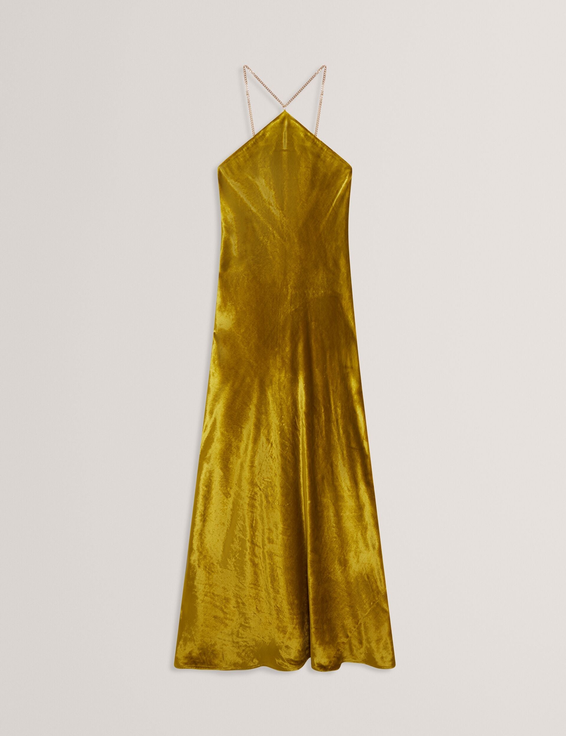 Ted Baker Jordya Velvet Halterneck Column Maxi Dress Women's