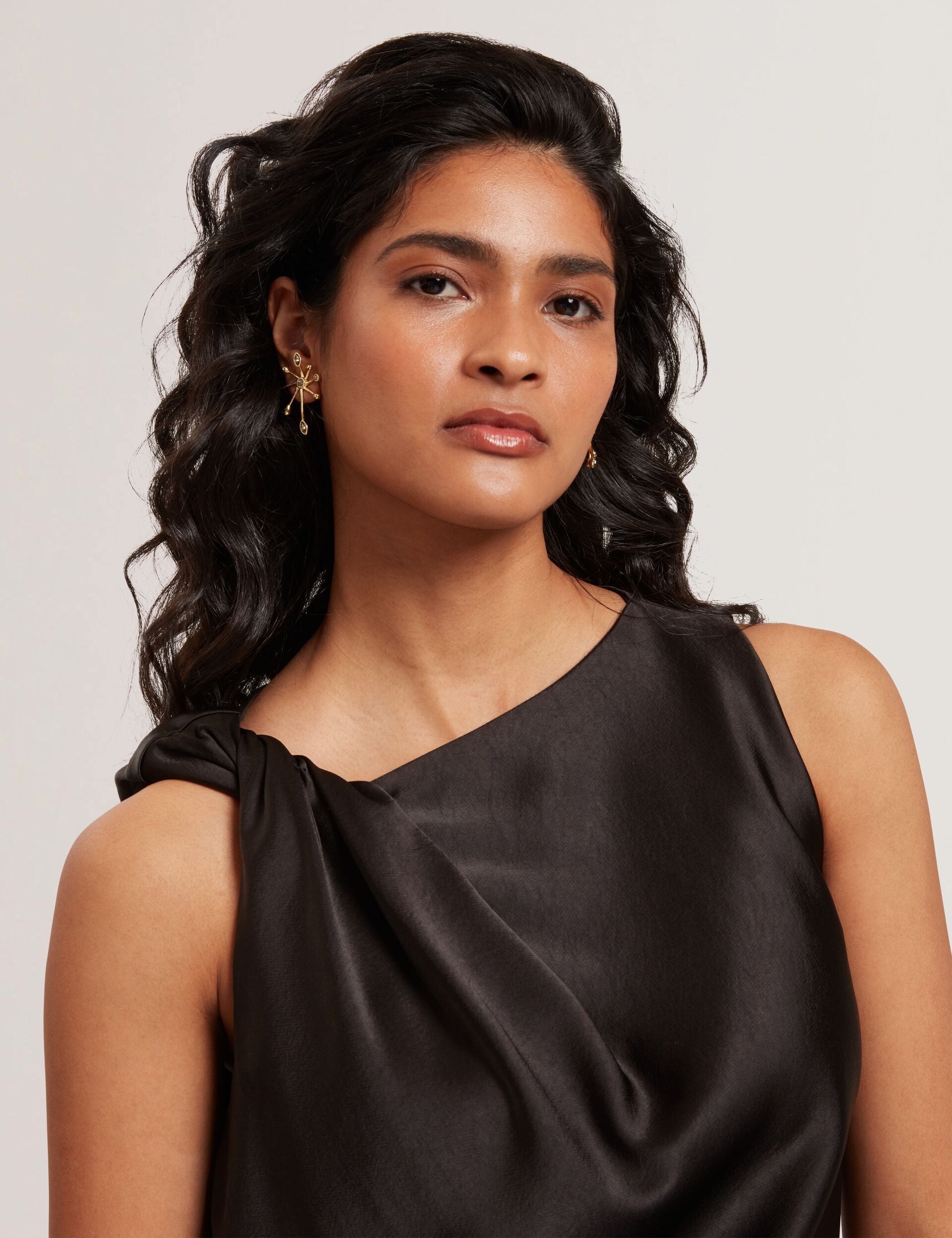 Ted Baker Miona Satin Twist Neck Sleeveless Top Women's