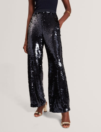 Ted Baker Behti Sequin Pullon Wide Leg Trousers Women's