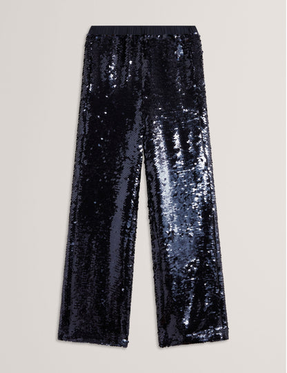 Ted Baker Behti Sequin Pullon Wide Leg Trousers Women's