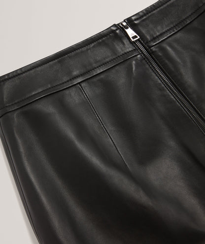 Ted Baker Vikta Leather Panelled Aline Mini Skirt Women's