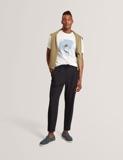 Ted Baker Cialdat Waffle Texture Tapered Leg Trousers