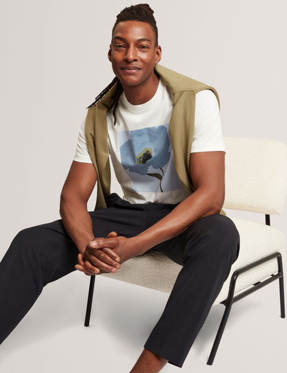 Ted Baker Cialdat Waffle Texture Tapered Leg Trousers