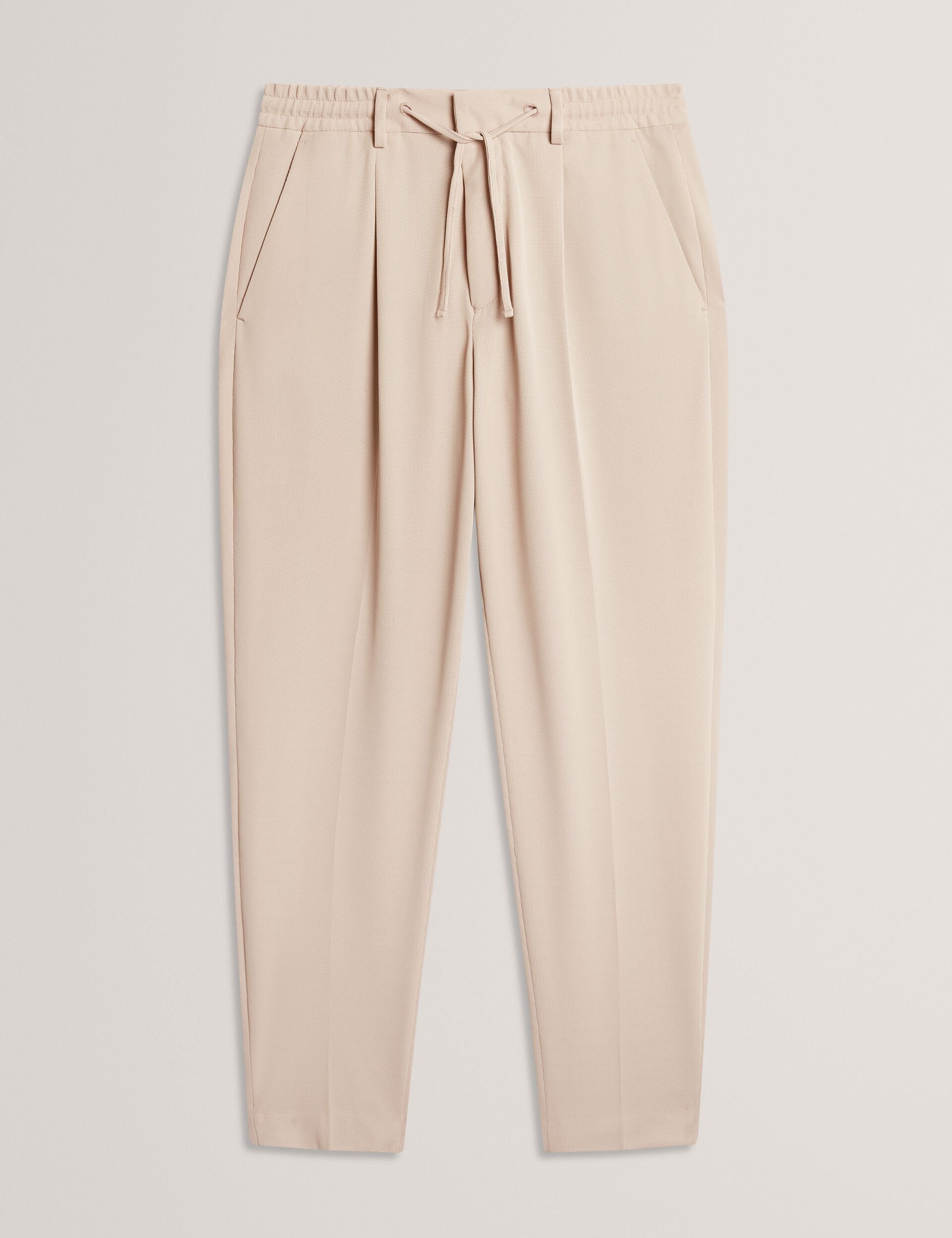 Ted Baker Cialdat Waffle Texture Tapered Leg Trousers
