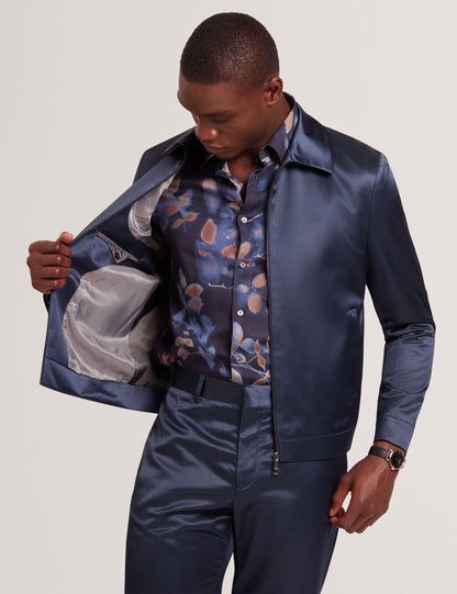 Ted Baker Fluidj Slim Fit Highshine Bomber