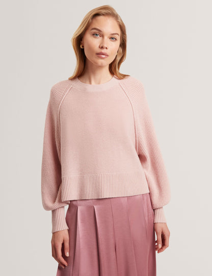 Ted Baker Vicckii Merino Wool Knit Balloon Sleeve Jumper Women's