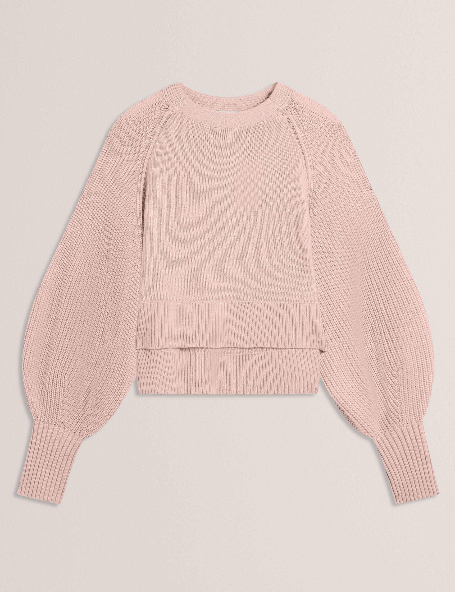 Ted Baker Vicckii Merino Wool Knit Balloon Sleeve Jumper Women's
