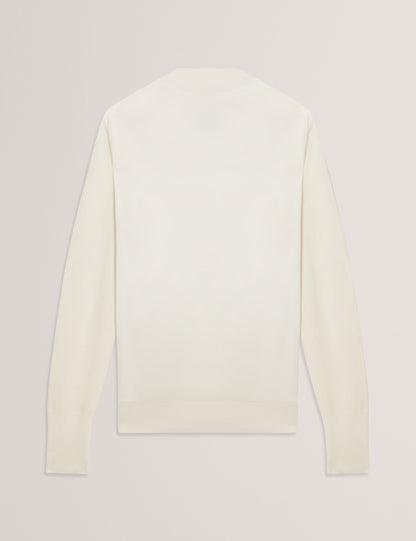 Ted Baker Leslay Draped Satin Front Fine Knit Top Women's