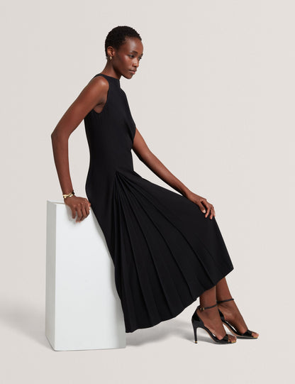 Ted Baker Dahrcy Pleat Detail Sleeveless Column Midi Dress Women's