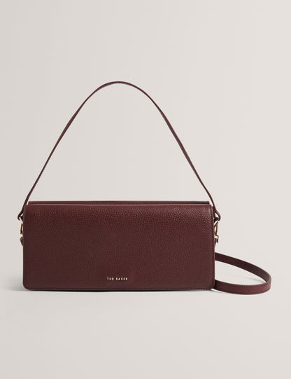 Ted Baker Twyyla Leather Foldover Baguette Shoulder Bag Women's