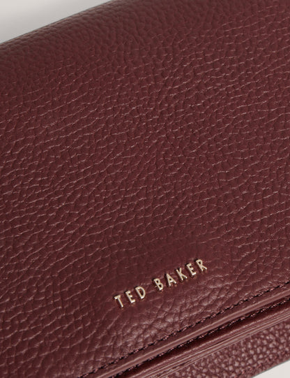 Ted Baker Twyyla Leather Foldover Baguette Shoulder Bag Women's