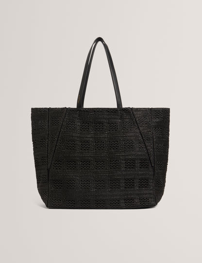Ted Baker Periiee Woven Straw Large Folding Shopper Bag Women's
