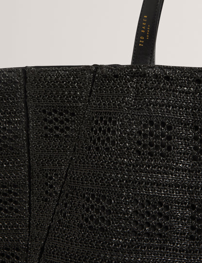 Ted Baker Periiee Woven Straw Large Folding Shopper Bag Women's