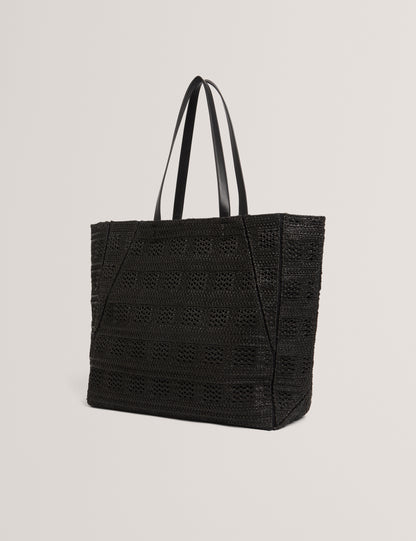Ted Baker Periiee Woven Straw Large Folding Shopper Bag Women's