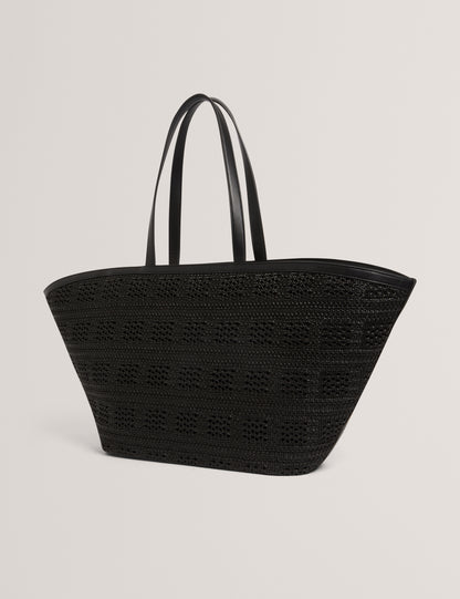 Ted Baker Pamylaa Woven Straw Ultra Wide Shopper Bag Women's