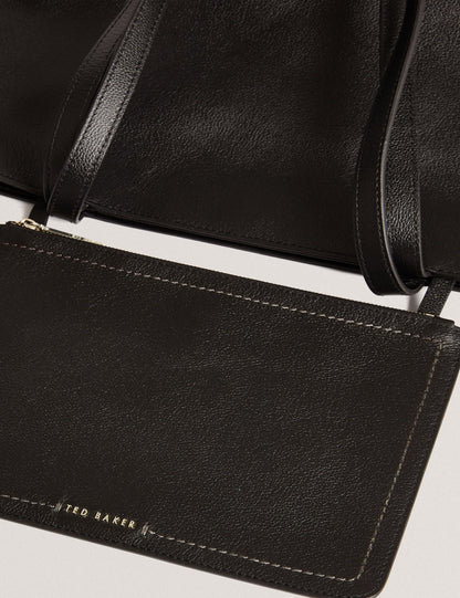Ted Baker Lenyya Pebbled Leather Wide Tote Bag Women's