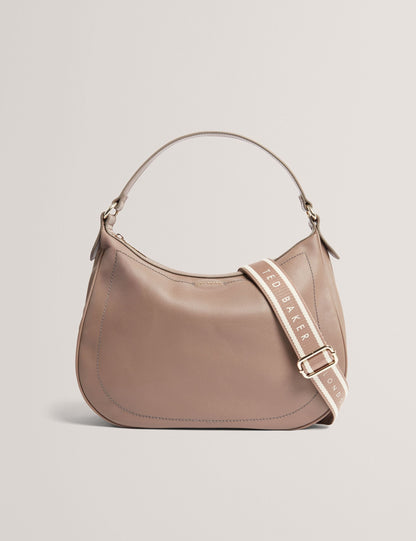 Ted Baker Lyshia Webbing Strap Large Leather Hobo Bag Women's