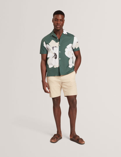 Ted Baker Hebbden Floral Graphic Relaxed Short Sleeve Shirt