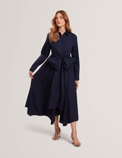 Ted Baker Ellisia Cotton Wrap Cut Out Midi Shirt Dress Women's