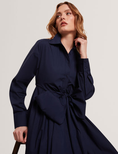 Ted Baker Ellisia Cotton Wrap Cut Out Midi Shirt Dress Women's