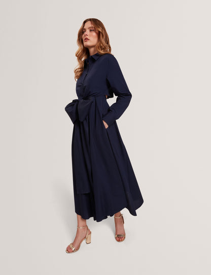 Ted Baker Ellisia Cotton Wrap Cut Out Midi Shirt Dress Women's
