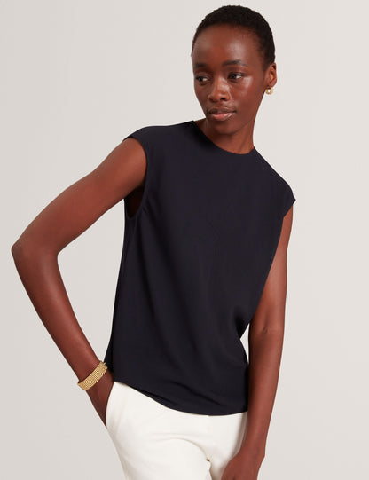 Ted Baker Marlowa Seam Detail Cap Sleeve Woven Top Women's