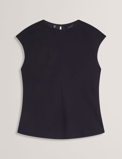 Ted Baker Marlowa Seam Detail Cap Sleeve Woven Top Women's