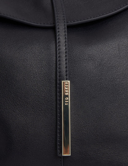 Ted Baker Rysann Bar Detail Slouch Leather Shoulder Bag Women's