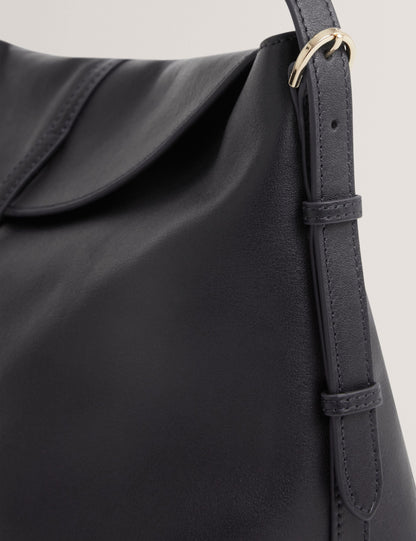 Ted Baker Rysann Bar Detail Slouch Leather Shoulder Bag Women's