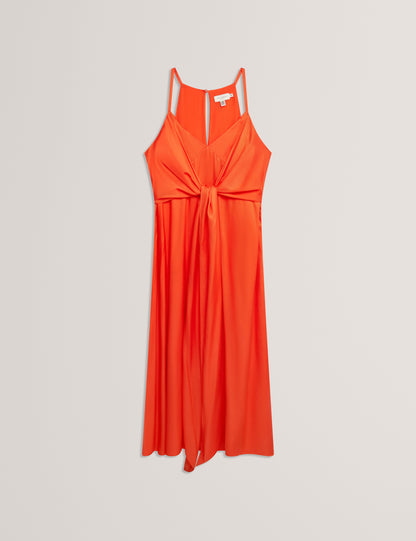 Ted Baker Beckki Wrap Tie Waist Strappy Midi Dress Women's