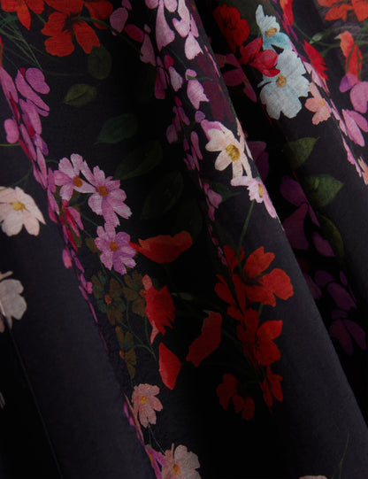 Ted Baker Zahhla Scattered Floral Puff Sleeve Aline Maxi Dress Women's