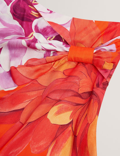 Ted Baker Neoa Bold Floral Print Wrapover Midi Skirt Women's