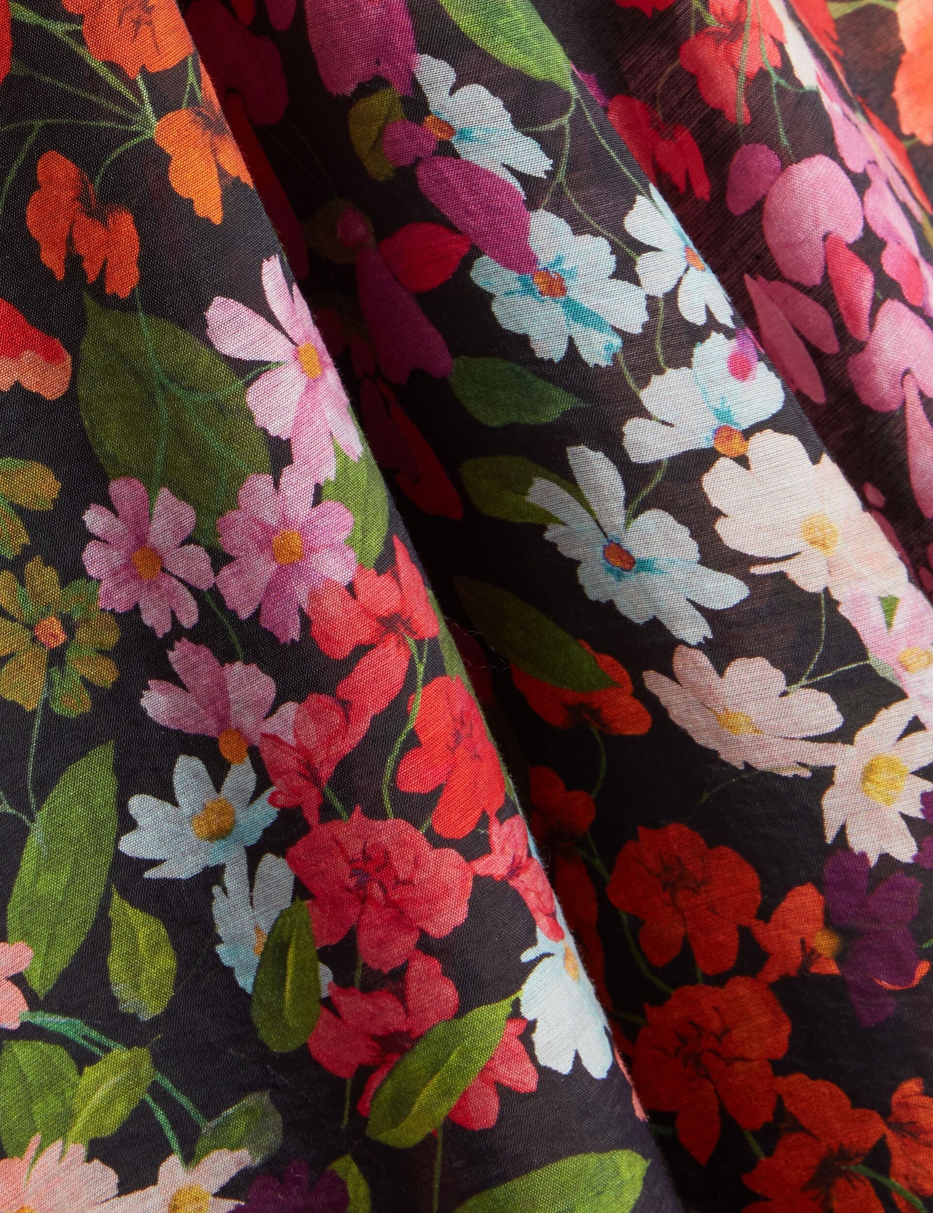 Ted Baker Azha Scattered Floral Woven Aline Midi Skirt Women's