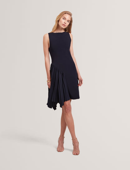 Ted Baker Jacara Pleated Panel Sleeveless Knit Mini Dress Women's