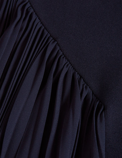 Ted Baker Jacara Pleated Panel Sleeveless Knit Mini Dress Women's