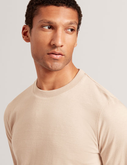 Ted Baker Friso Block Stripe Trim Knitted Cotton Jumper