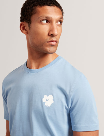 Ted Baker Manric Floral Graphic Cotton Crew Neck Tshirt