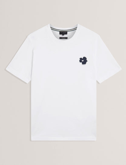 Ted Baker Manric Floral Graphic Cotton Crew Neck Tshirt