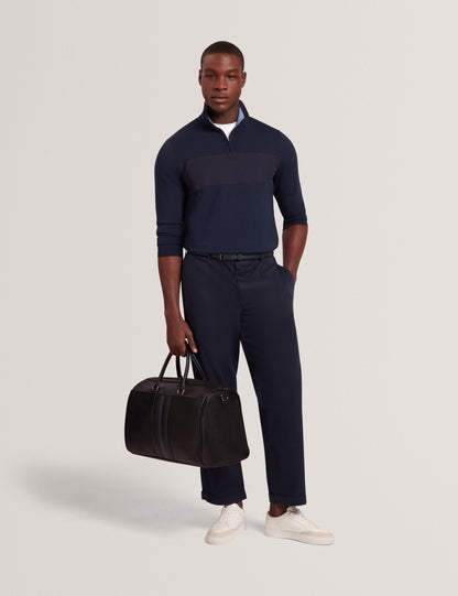 Ted Baker Ciandra Straight Fit Cotton Linen Twill Trousers