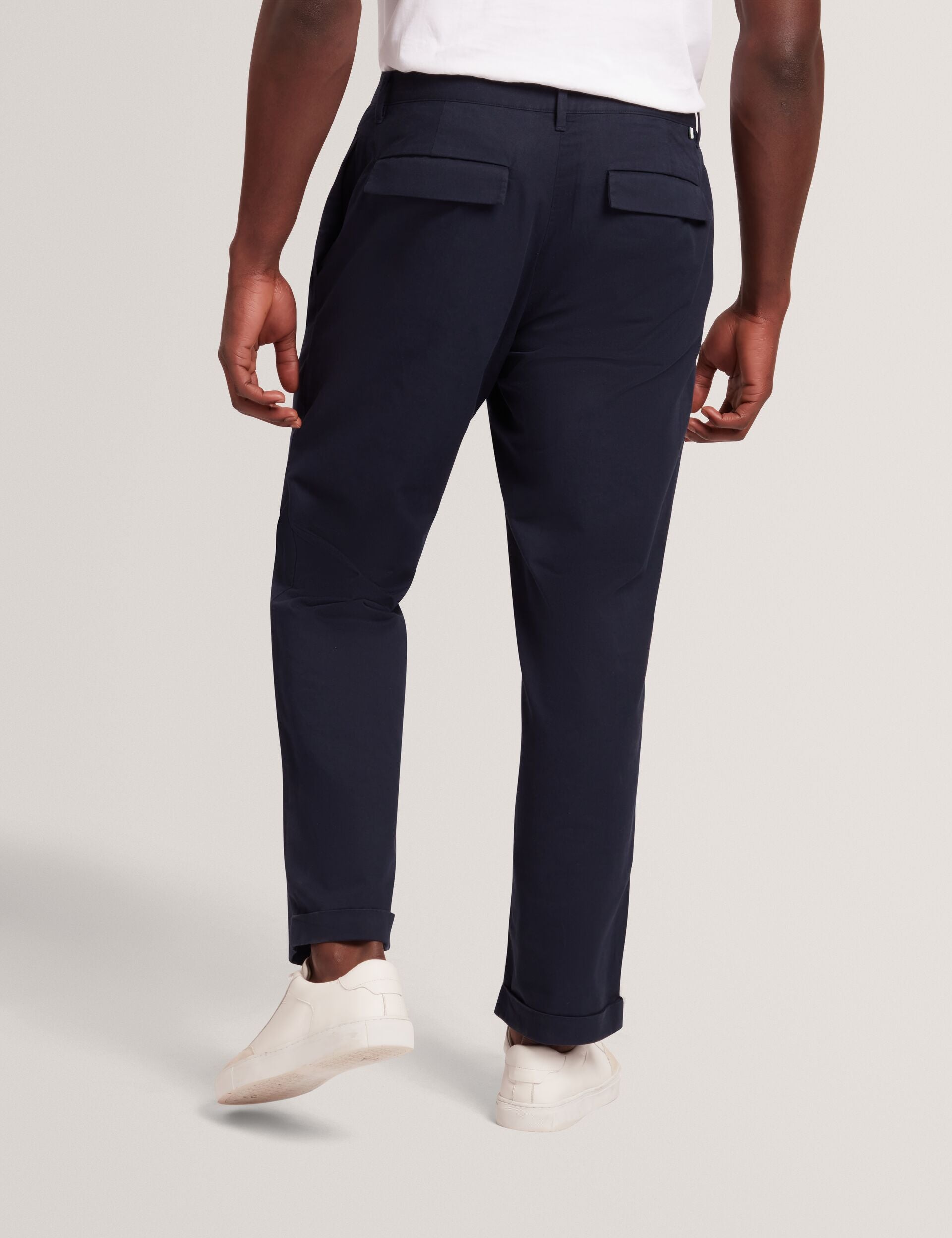 Ted Baker Ciandra Straight Fit Cotton Linen Twill Trousers